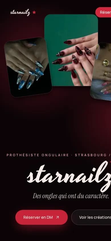 Starnailz sur mobile